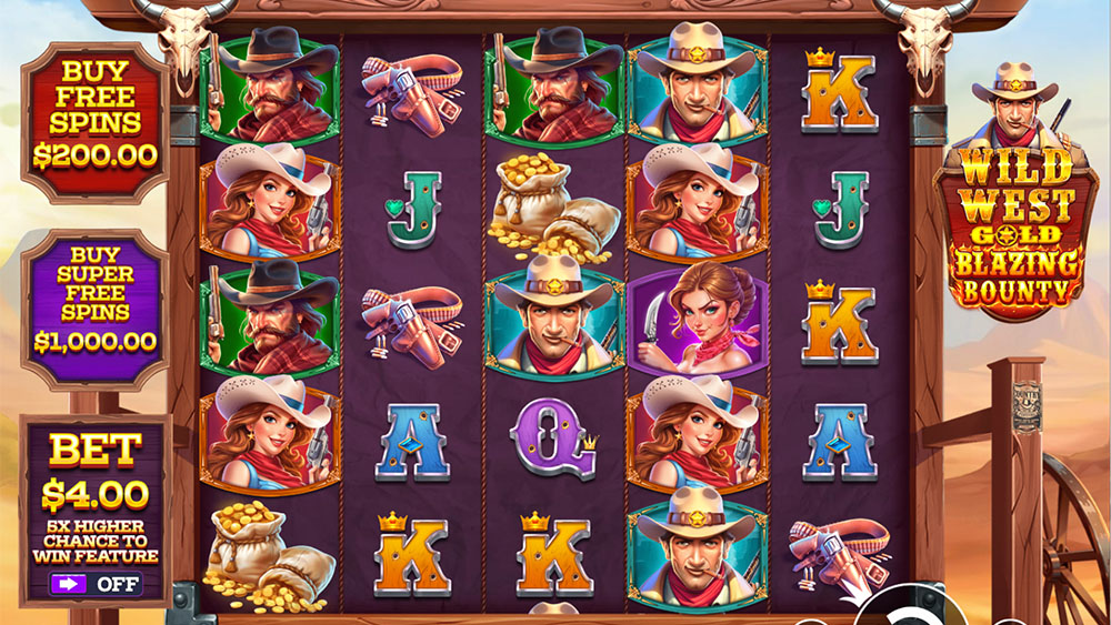 Pragmatic Play - Wild West Gold Blazing Bounty gameplay - Play.co.za