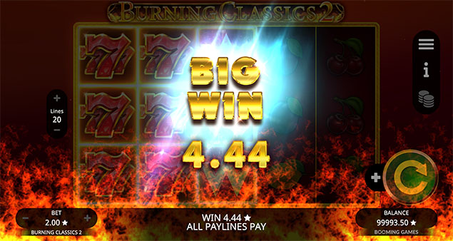 Booming Games - Burning Classics 2 Big Win - Play.co.za