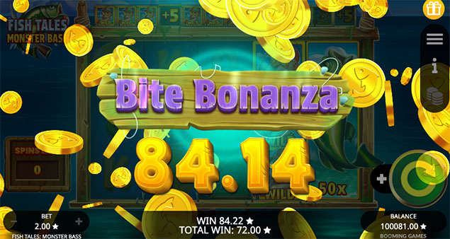 Booming Games - Fish Tales Monster Bass Bite Bonanza - Play.co.za