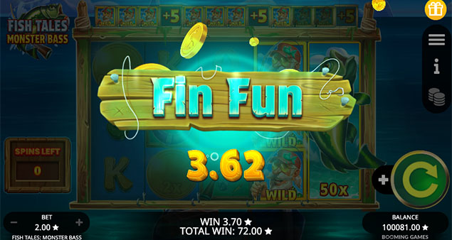Booming Games - Fish Tales Monster Bass Fin Fun - Play.co.za
