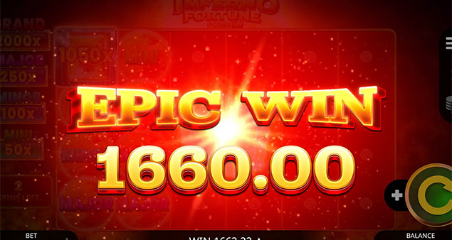Booming Games - Inferno Fortune Power Hit Slot Epic Win - Play.co.za