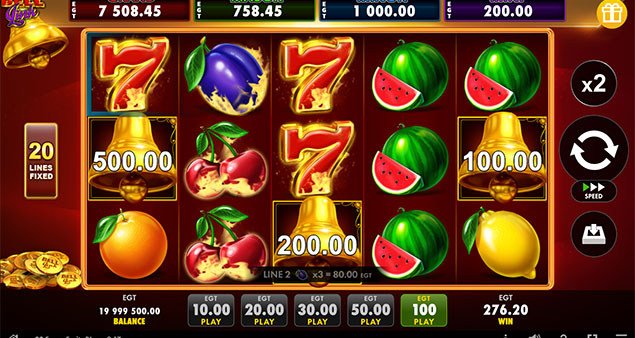 EGT Digital - 20 Super Fruits Bell Link slot win - Play.co.za
