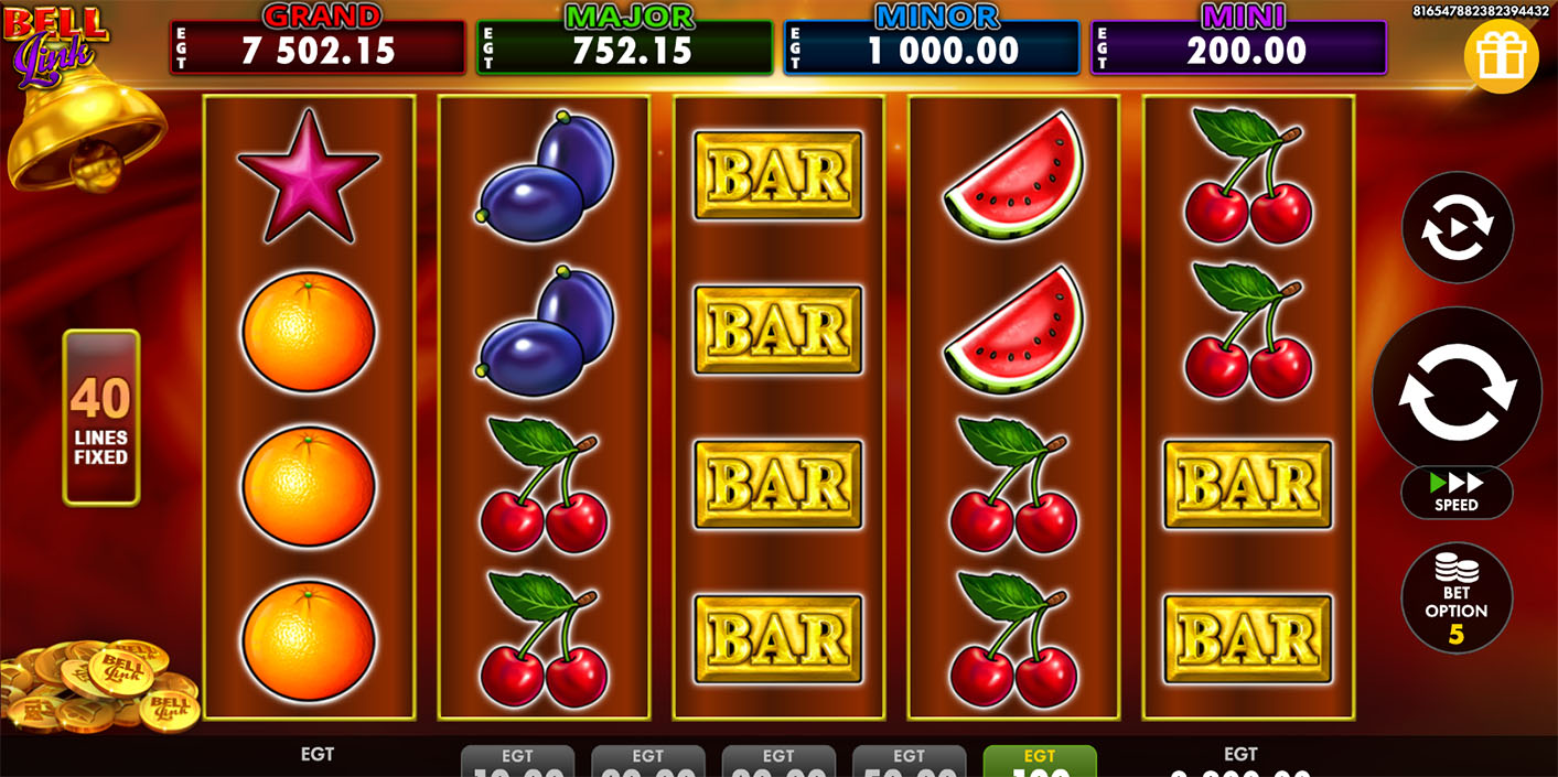 EGT Digital - 40 Shining Crown Bell Link Gameplay - Play.co.za