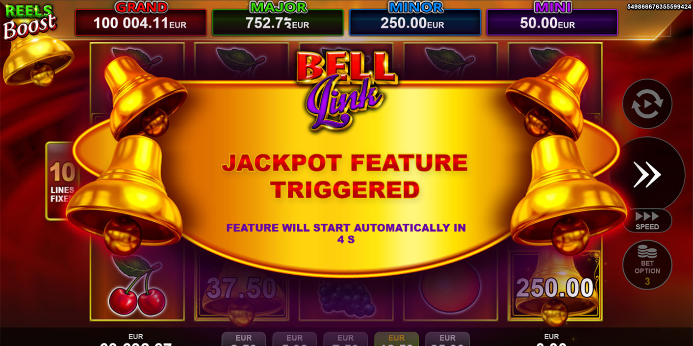 EGT Digital - 40 Shining Crown Bell Link Jackpot Feature - Play.co.za