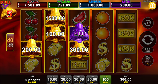 EGT Digital - 40 Shining Crown Bell Link Mini Win - Play.co.za