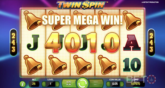 NetEnt - Twin Spin Super Mega Win - Play.co.za