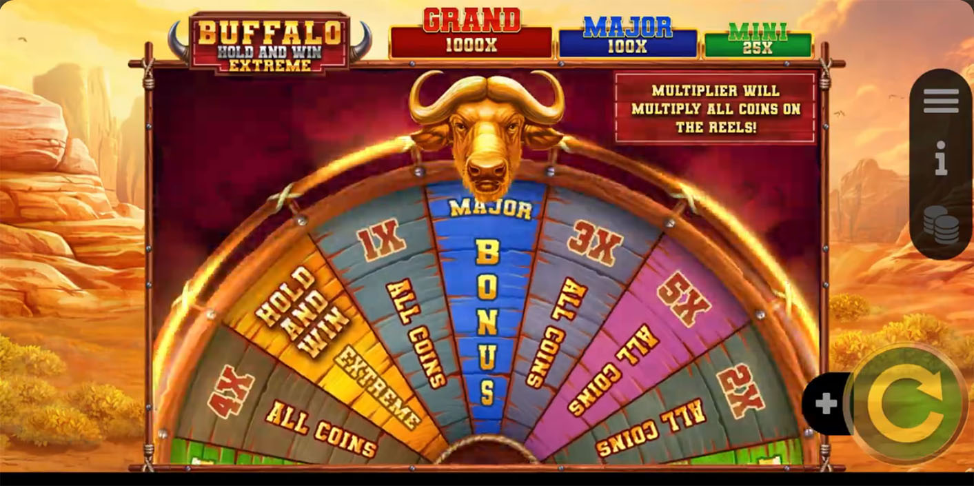Booming Games - Buffalo Hold and Win Extreme Bonus Game - Play.co.za