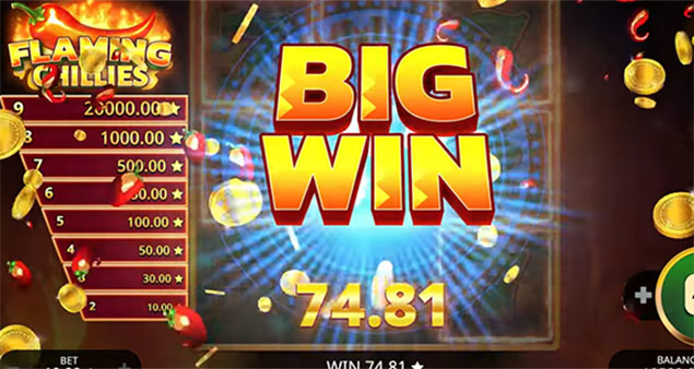 Booming Games - Flaming Chillies Big Win - Play.co.za