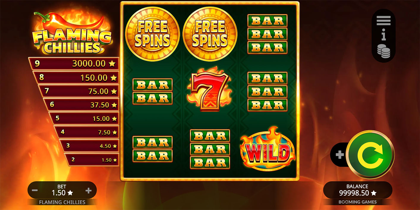 Booming Games - Flaming Chillies Slot Gameplay - Play.co.za