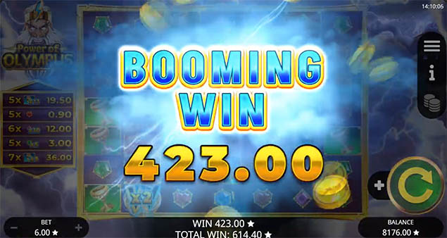 Booming Games - Power of Olympus Booming Win - Play.co.za