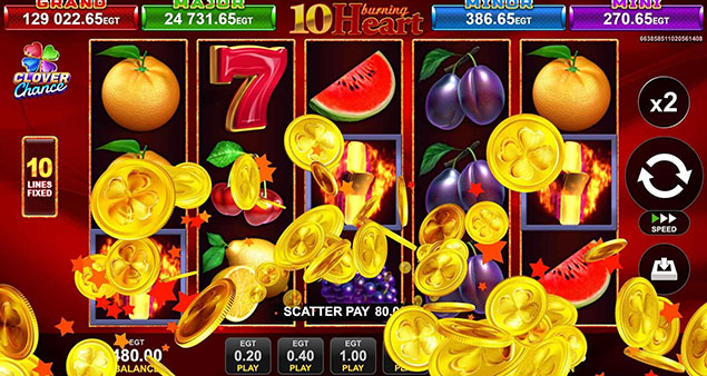 EGT Digital - 10 Burning Heart Big Win - Play.co.za