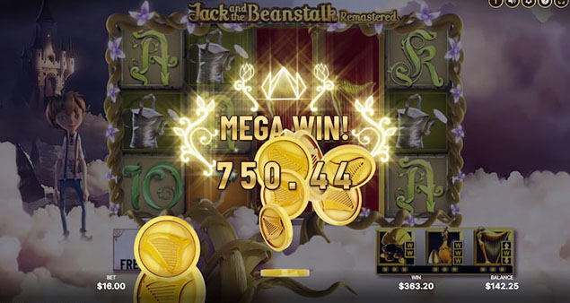 NetEnt - Jack and the Beanstalk Mega Win - Play.co.za