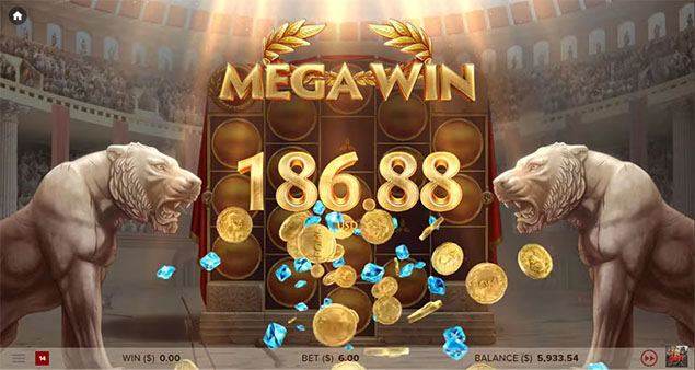NetEnt - Rome- The Golden Age Mega Win - Play.co.za