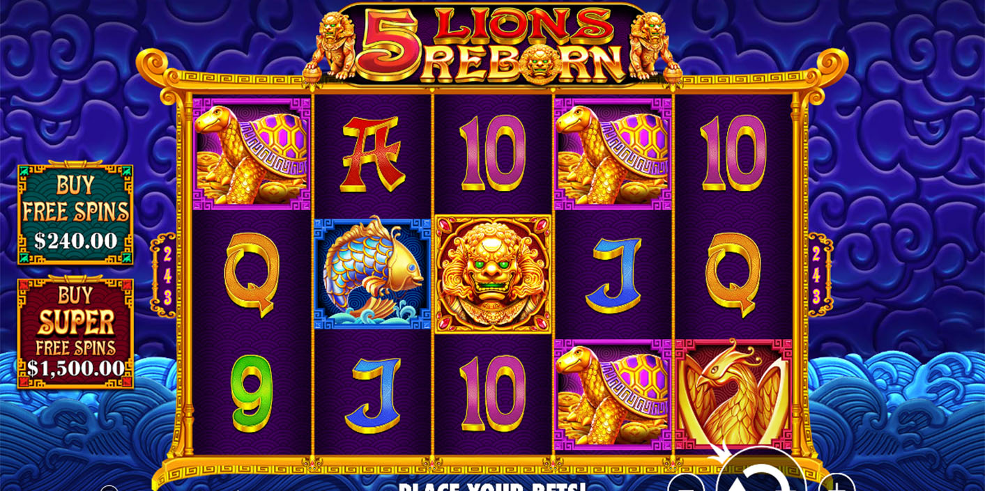 Pragmatic Play - 5 Lions Reborn slot gameplay - Play.co.za