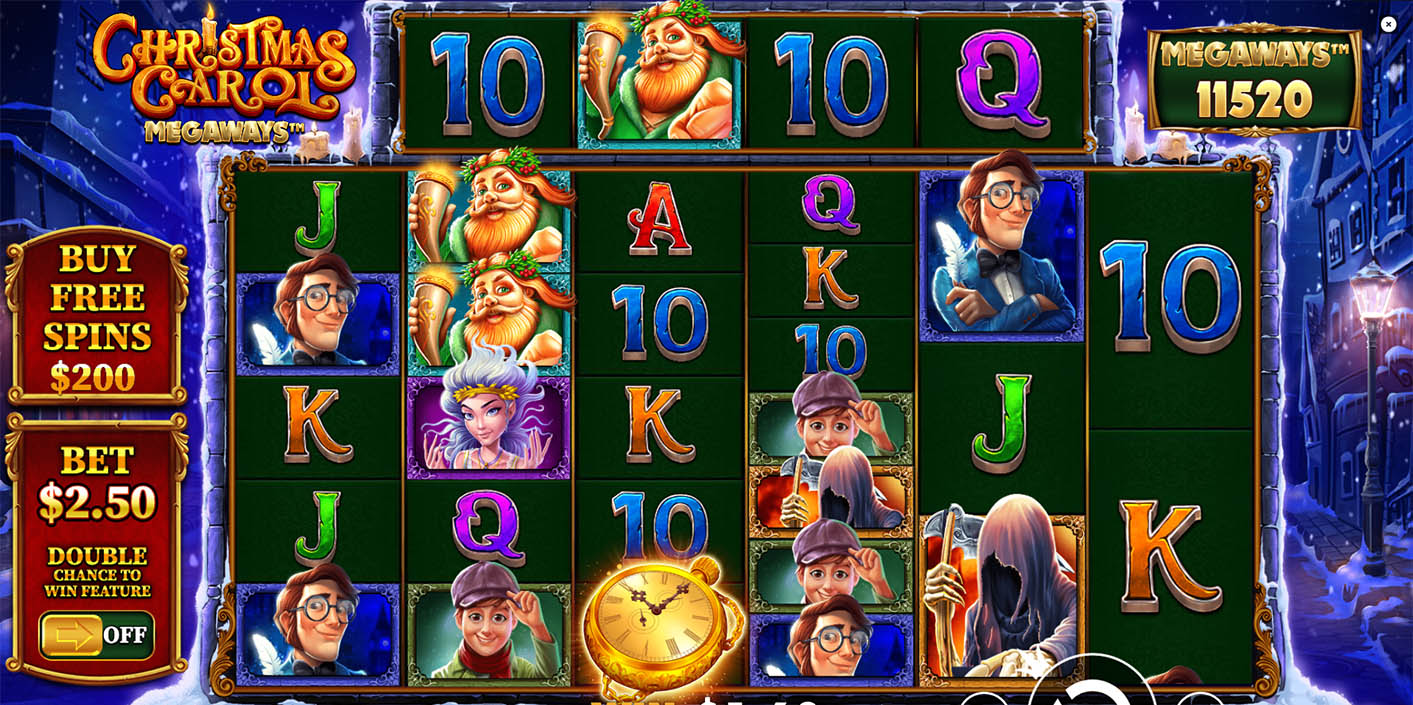 Pragmatic Play - Christmas Carol Megaways Slot Gameplay - Play.co.za
