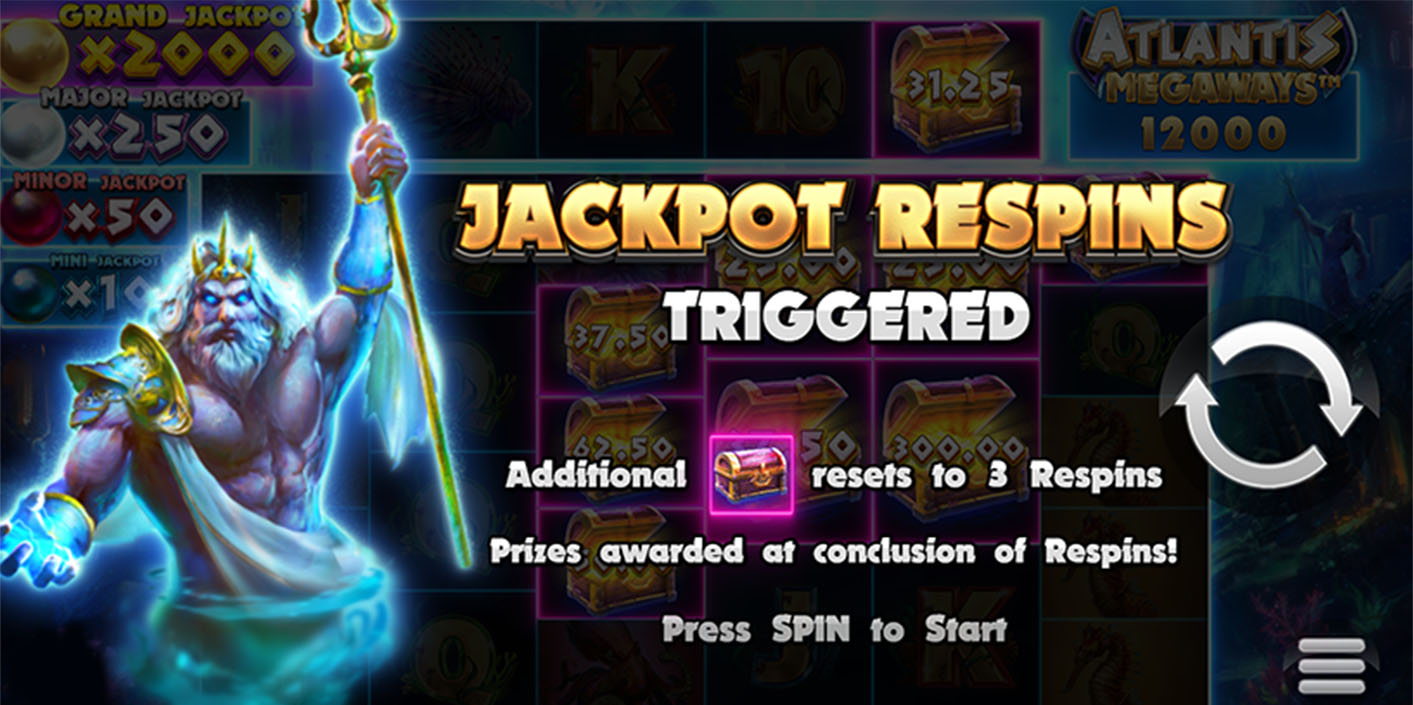 ReelPlay Light & Wonder - Atlantis Megaways Jackpot Respins - Play.co.za