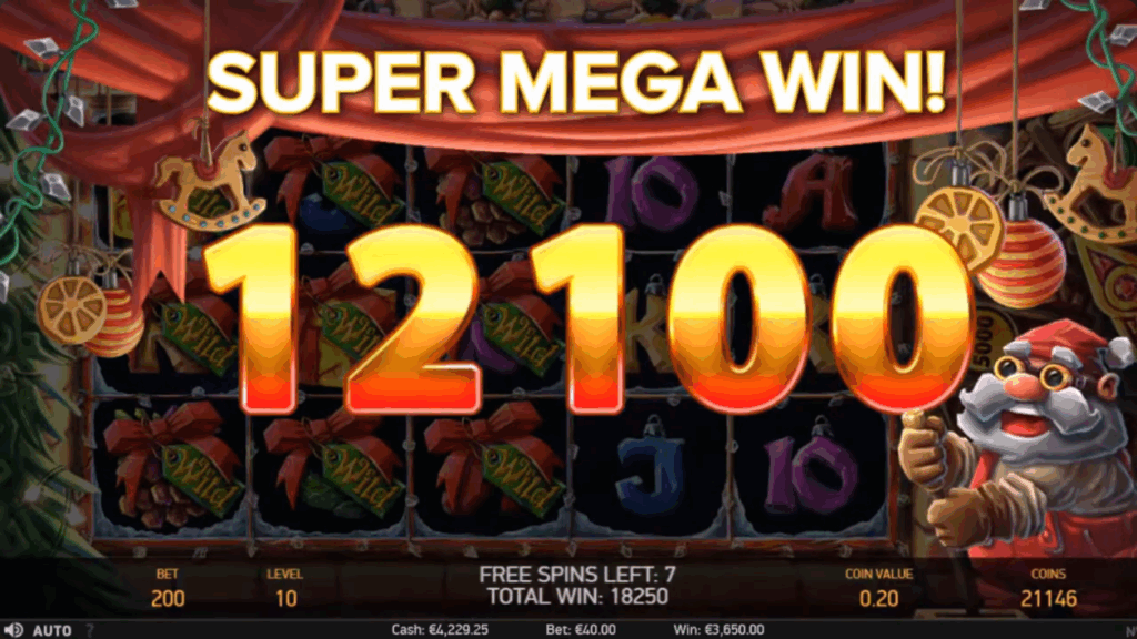 NetEnt - Jingle Spin Super Mega Win - Play.co.za