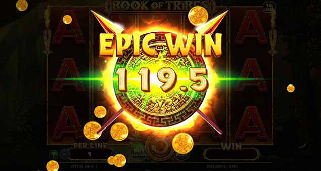 Spinomenal - Book Of Tribes Epic Win - Play.co.za