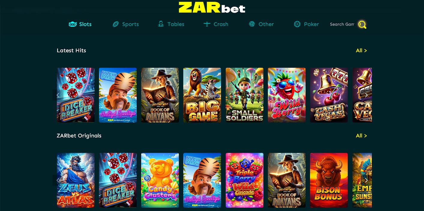 ZARbet A Mix of Sports Betting and Casino Fun