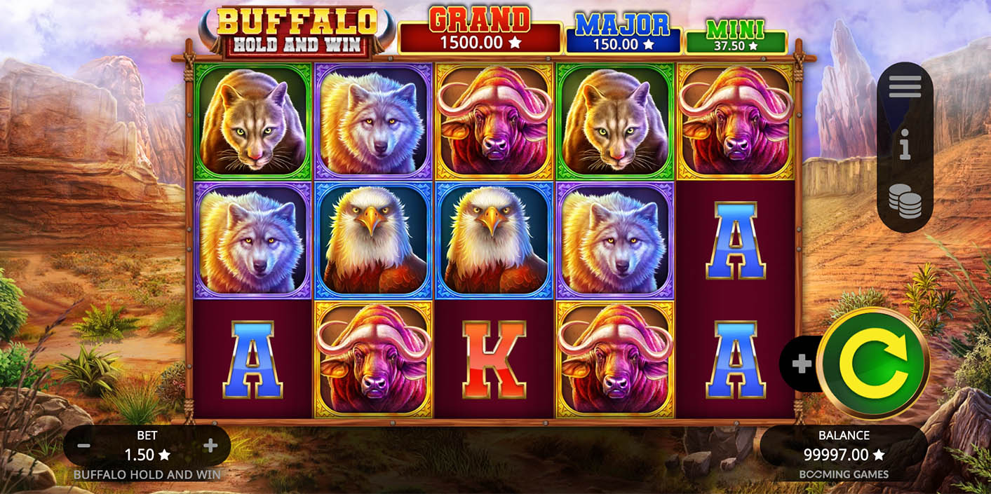 Booming Games - Buffalo Hold and Win Slot Gameplay - Play.co.za