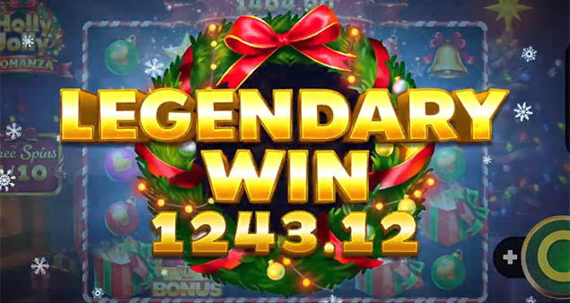 Booming Games - Holly Jolly Bonanza Legendary Win - Play.co.za
