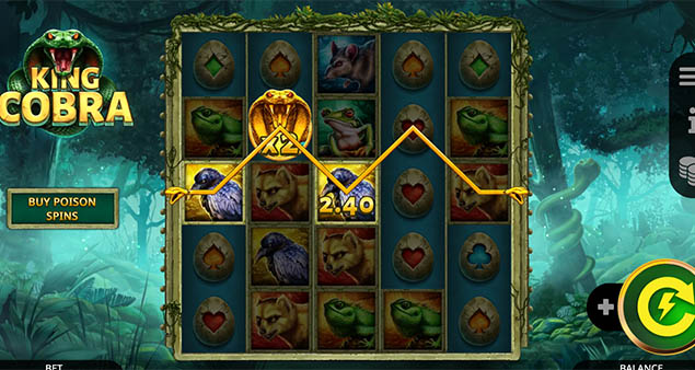 Booming Games - King Cobra Win Screen - Play.co.za