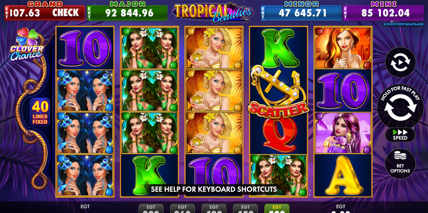 EGT Digital - Tropical Beauties Gameplay - Play.co.za