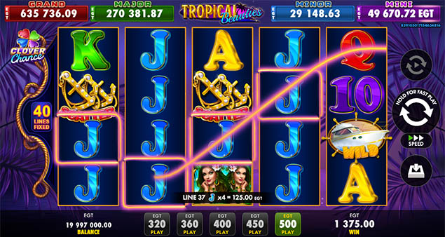 EGT Digital - Tropical Beauties Win 2 - Play.co.za