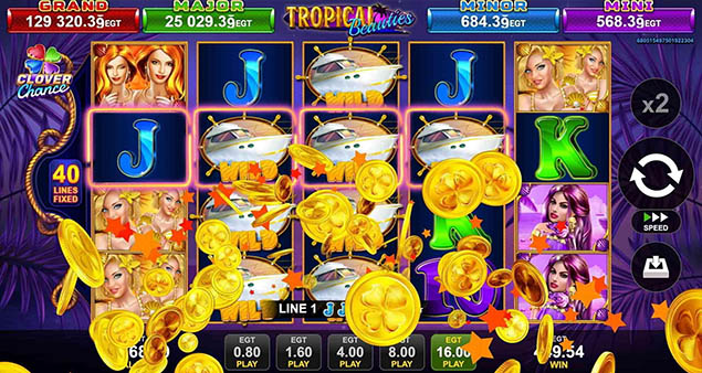 EGT Digital - Tropical Beauties Win 3 - Play.co.za