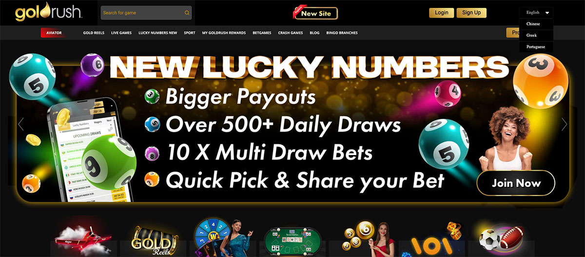 Goldrush South Africa - Big Bonuses Free Spins