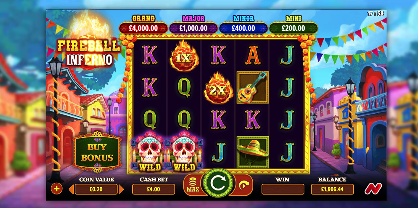 NetGaming - Fireball Inferno Slot Gameplay - Play.co.za