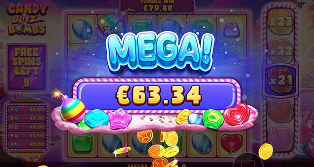 Pragmatic Play - Candy Blitz Bombs Mega Win - Play.co.za