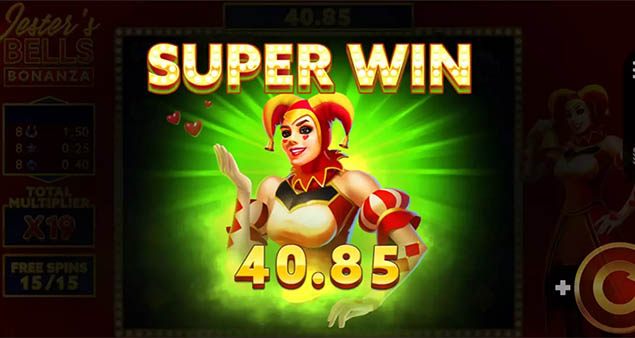 Booming Games - Jester's Bells Bonanza Super Win - Play.co.za
