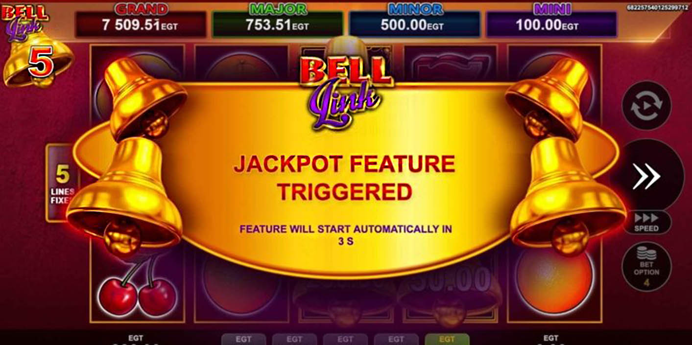 EGT Digital - 5 Dazzling Hot Bell Link Jackpot Feature - Play.co.za