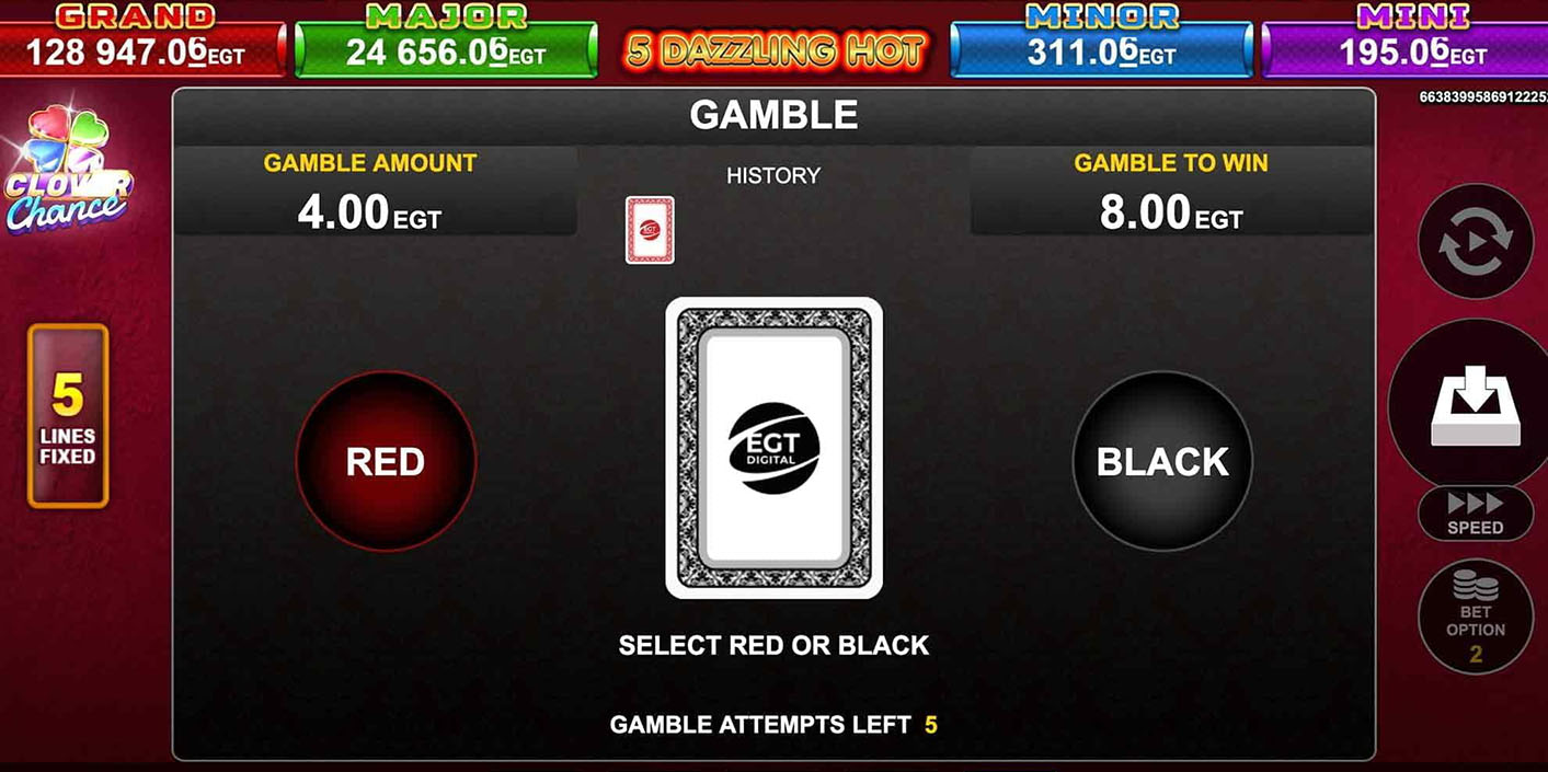 EGT Digital -5 Dazzling Hot Bonus Game - Play.co.za