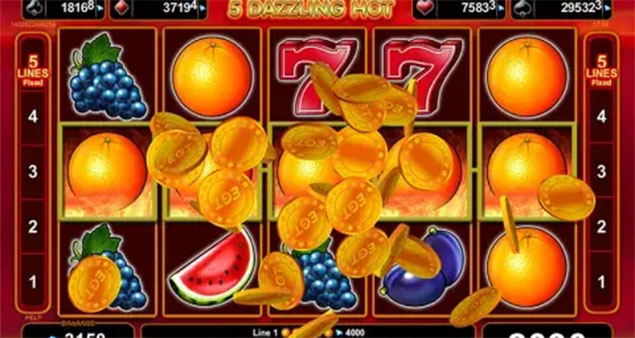 EGT Digital -5 Dazzling Hot Win screen 2 - Play.co.za