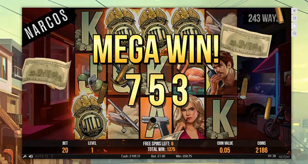 NetEnt - Narcos Mega Win - Play.co.za