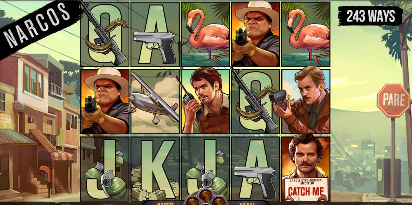 NetEnt - Narcos Slot Gameplay - Play.co.za