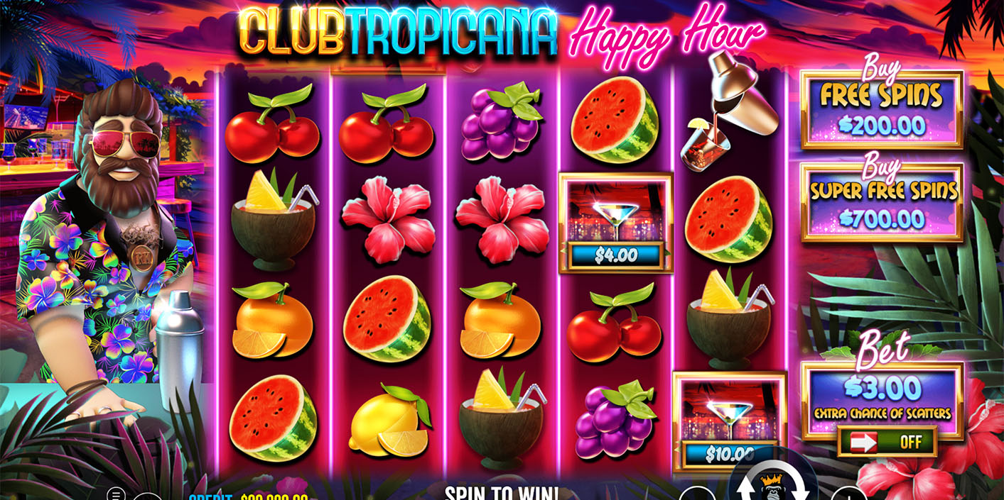 Pragmatic Play - Club Tropicana - Happy Hour Slot Gameplay - Play.co.za