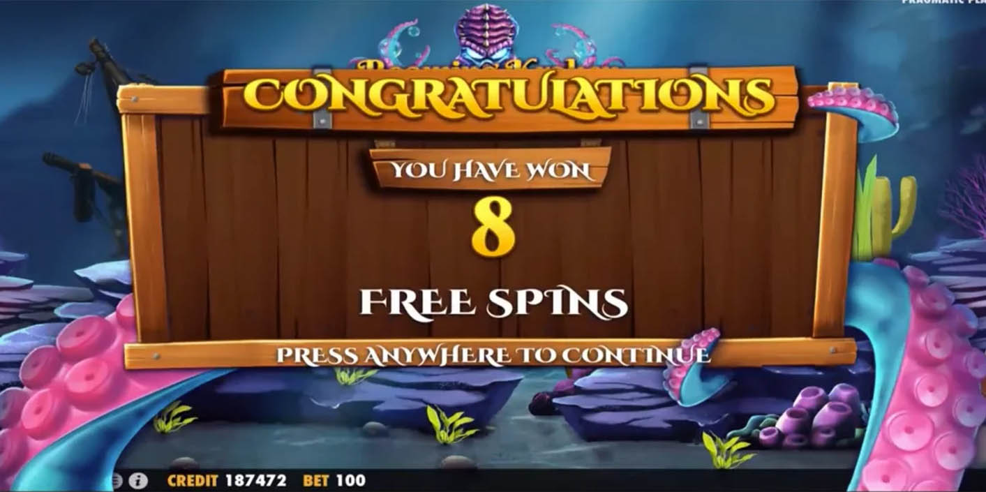 Pragmatic Play - Release the Kraken Free Spins - Play.co.za