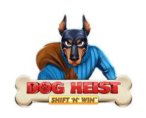 Booming Games - Dog Heist Shift 'N' Win Slot Logo - Play.co.za