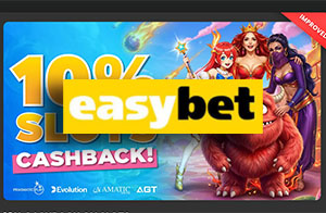 Easybet 10% Slots Cashback- Get Rewarded Even When You Lose Featured
