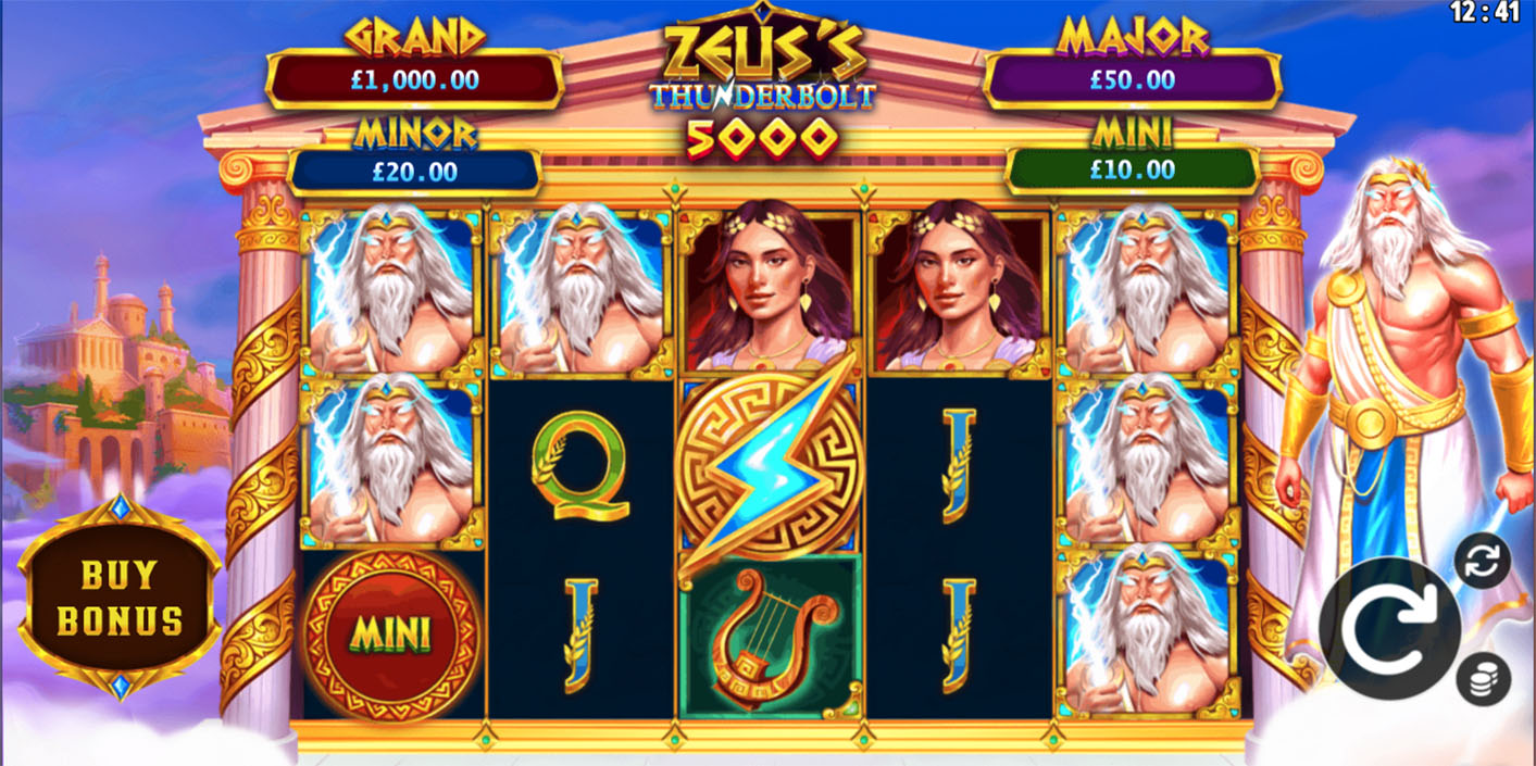 NetGaming - Zeus’s Thunderbolt 5000 Slot Gameplay - Play.co.za