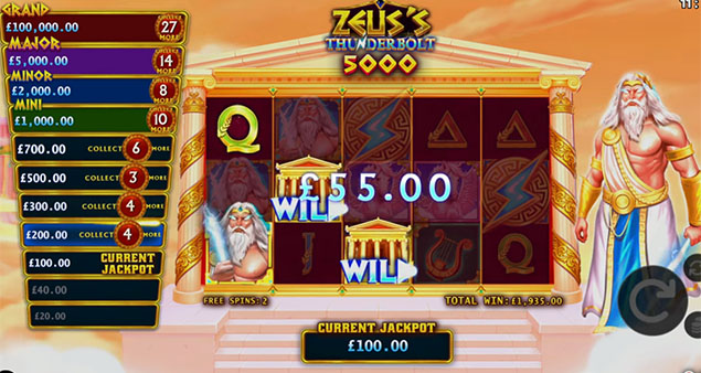 NetGaming - Zeus’s Thunderbolt 5000 Win - Play.co.za