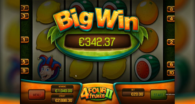 Apollo Games - Four Fruits II Big Win - Play.co.za