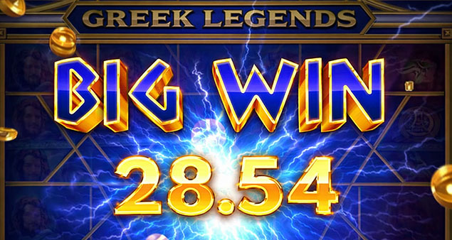 Booming Games - Greek Legends Big Win - Play.co.za