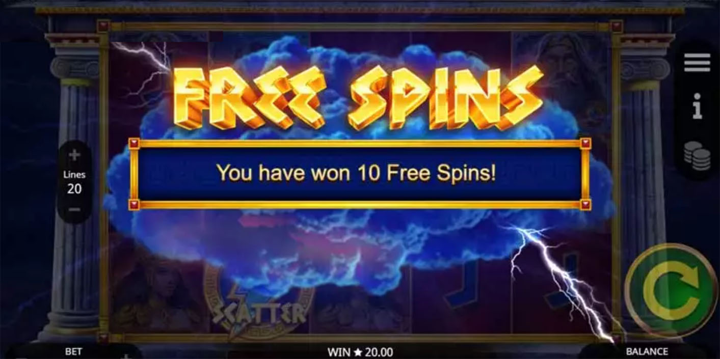 Booming Games - Greek Legends Free Spins - Play.co.za