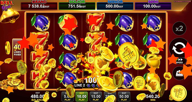 EGT Digital - 40 Super Fruits Bell Link Big Win - Play.co.za