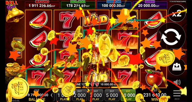 EGT Digital - Flaming Hot Extreme Bell Link Win - Play.co.za