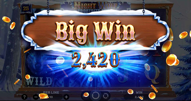 Spinomenal - Night Wolf - Frostbite Fury Big Win - Play.co.za